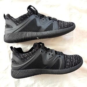 Quipid Knit Black White Heathered Sneakers SZ 7 Worn Used